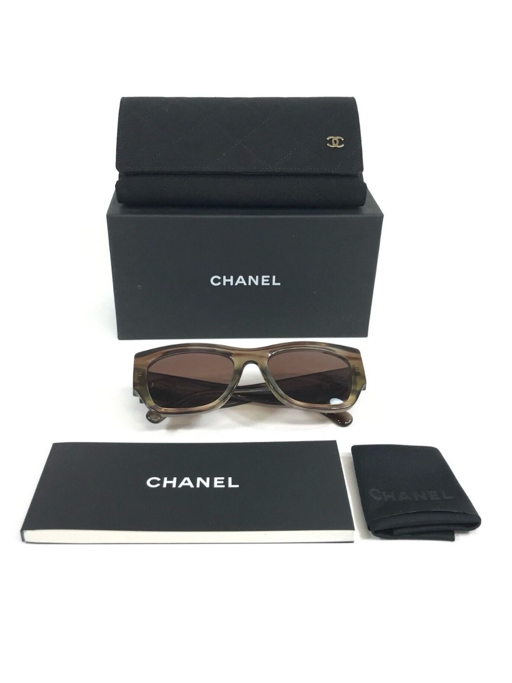 100% Authentic Chanel Brown Gradient Sunglasses- Ch5507a Nwt Comes W/ Case & Coa